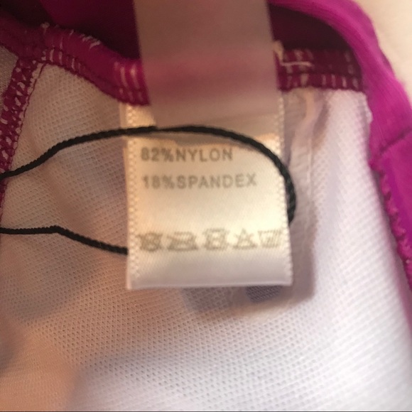 One-Piece Swimsuit V-neck Purple Cheeky Halter - Picture 9 of 9